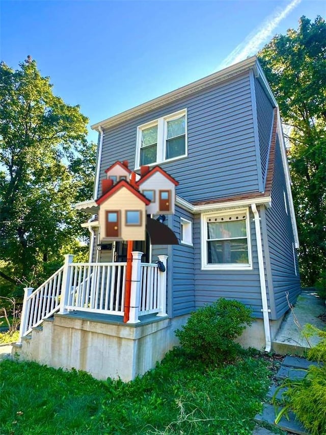 view of rear view of property