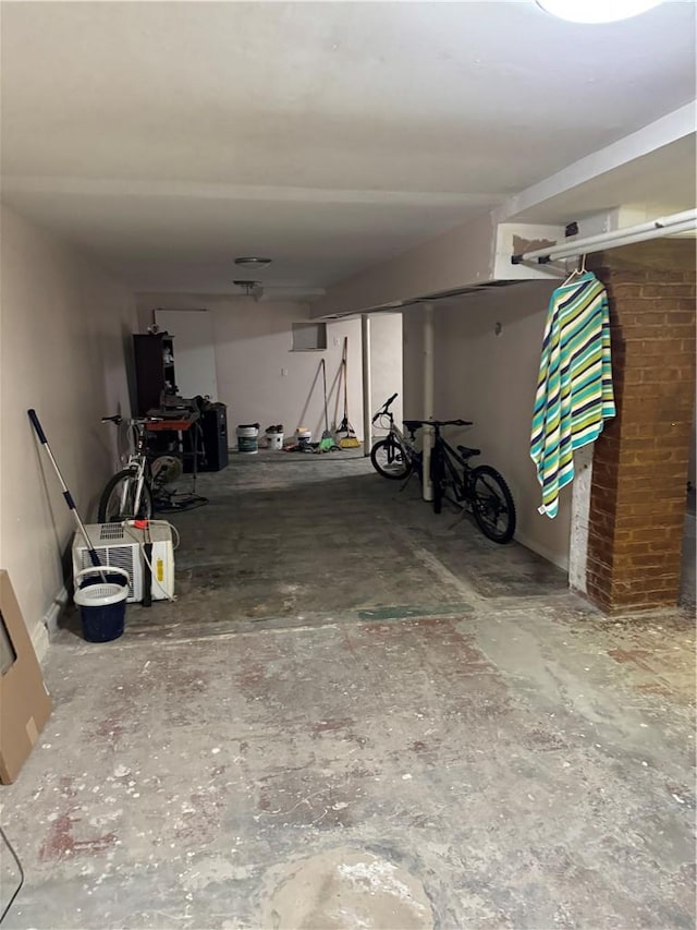 interior space featuring concrete flooring