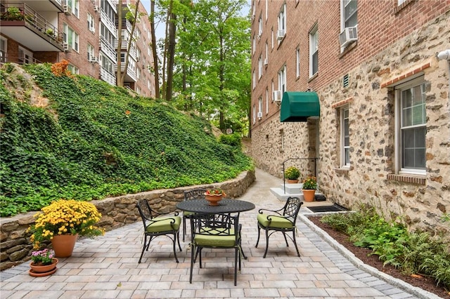 view of patio / terrace featuring cooling unit