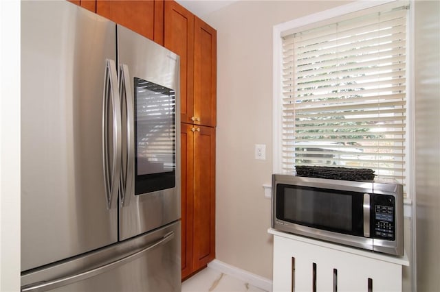 kitchen featuring appliances with stainless steel finishes