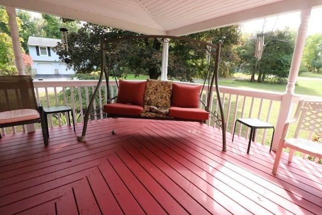 view of wooden terrace