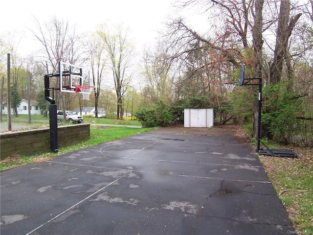 view of sport court