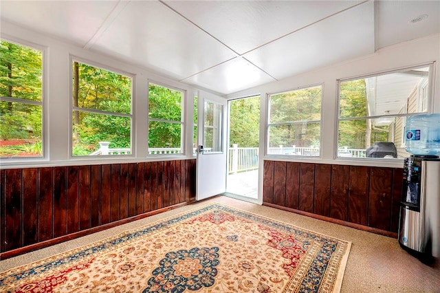 view of sunroom / solarium