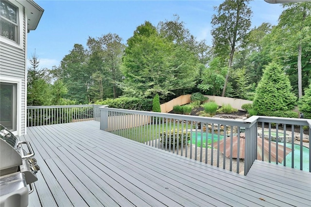 deck with grilling area