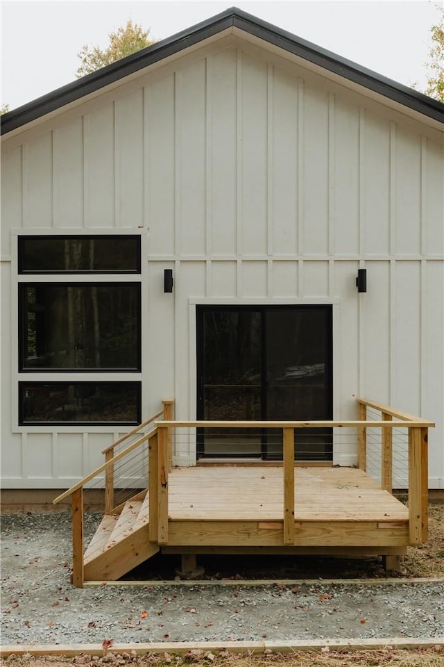 exterior space featuring a deck