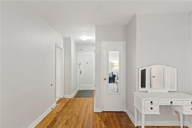 55A Ehrbar Ave Unit 2G, Mount Vernon, NY 10552 - hall featuring light wood-style flooring and baseboards