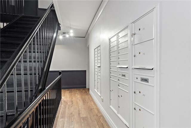 55A Ehrbar Ave Unit 2G, Mount Vernon, NY 10552 - corridor featuring wood finished floors and mail area