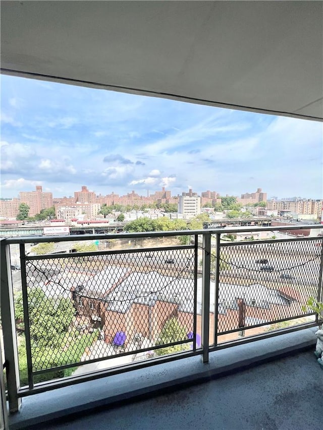 view of balcony