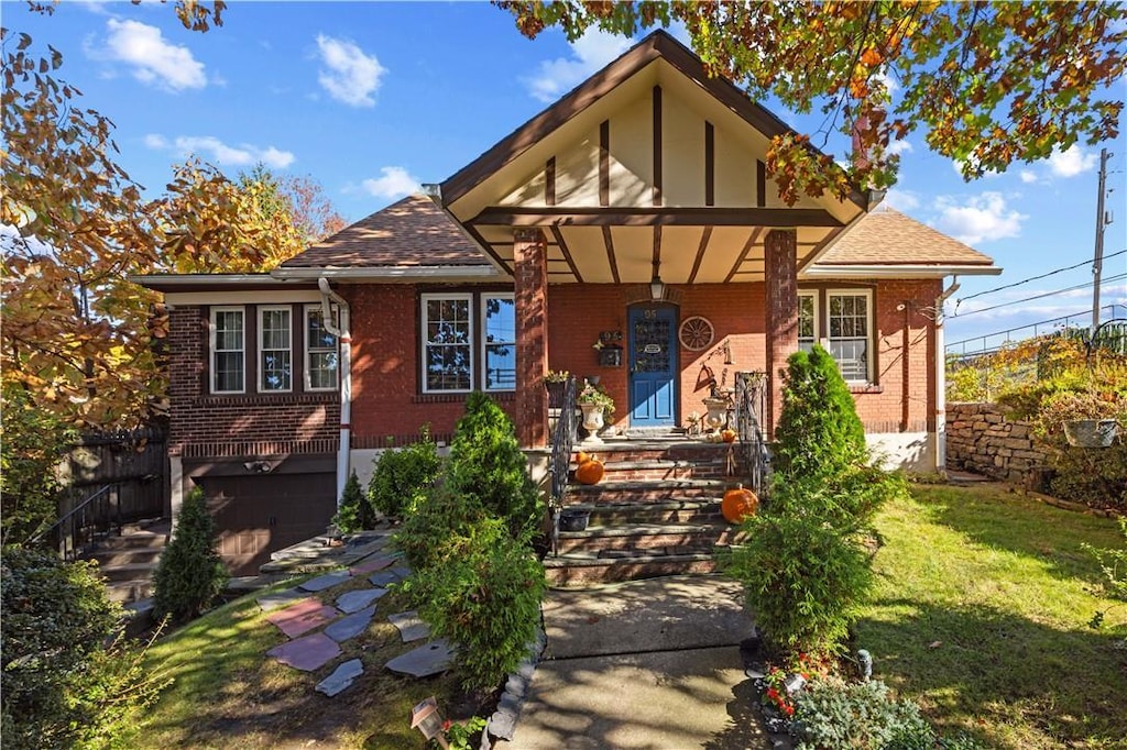 95 Palmer Rd, Yonkers, NY 10701 - tudor home featuring a front yard