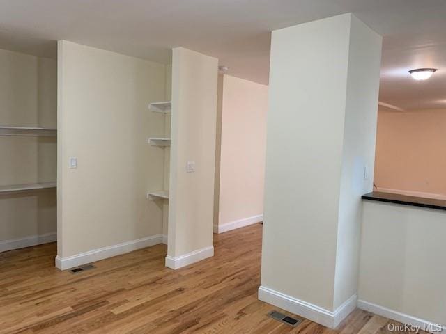 interior space with light wood-type flooring