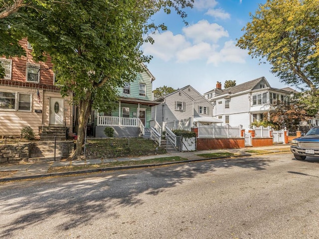 350 S 2nd Ave, Mount Vernon, NY 10550 - view of front of house featuring covered porch and a residential view