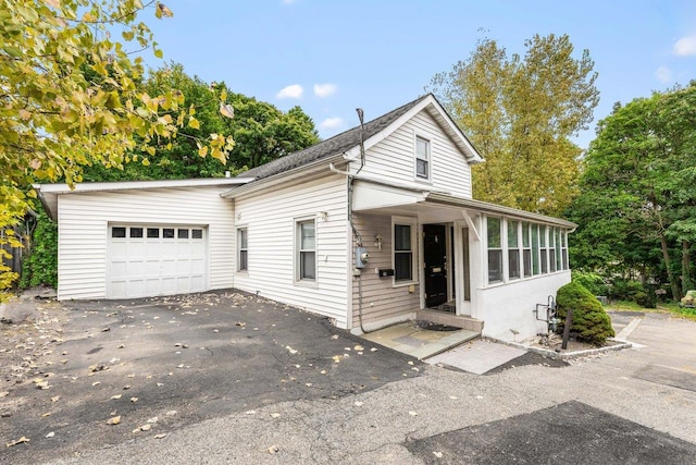 front facade featuring a garage