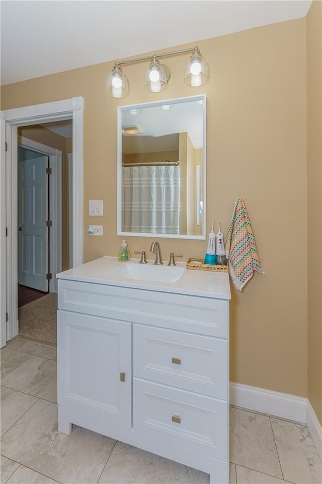 bathroom with vanity