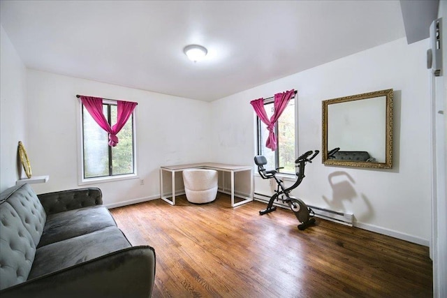 interior space featuring hardwood / wood-style flooring