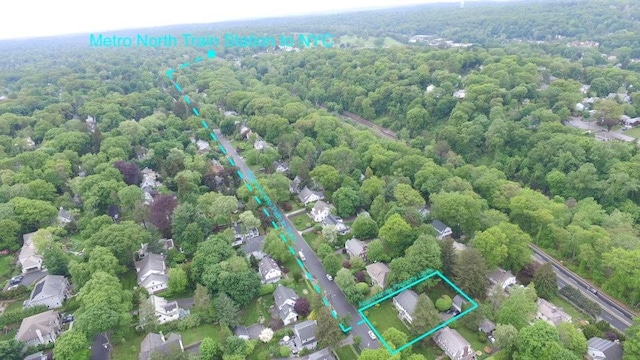 105 Walworth Ave, Scarsdale, NY 10583 - view of property location featuring property boundaries highlighted and a forest