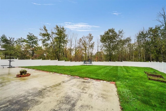 view of yard with a patio