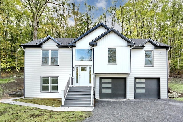 view of front of house featuring a garage