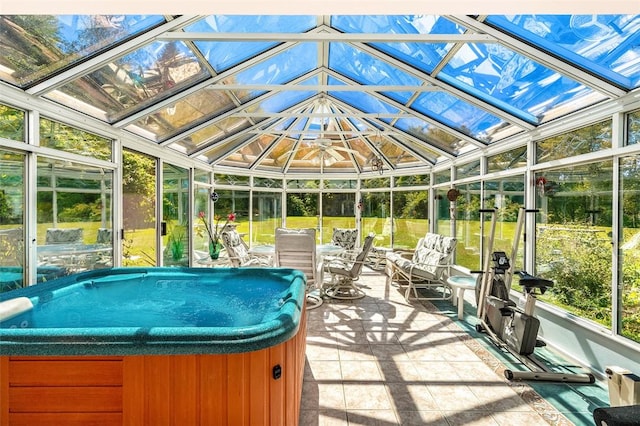 view of sunroom / solarium