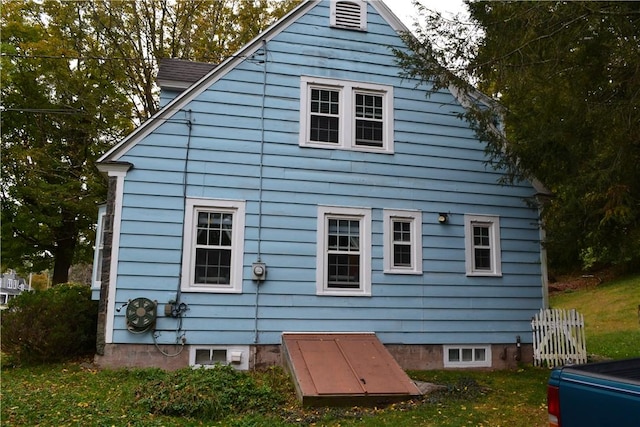 view of rear view of property