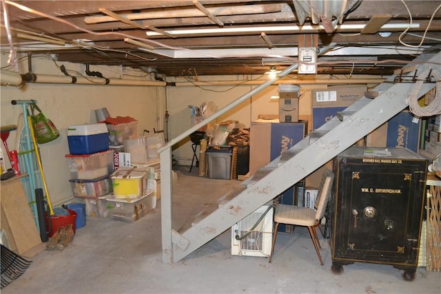 view of basement