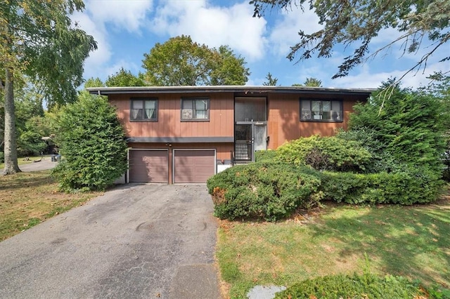 bi-level home with a garage