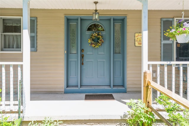 210 Bulsontown Rd, Stony Point, NY 10980 - doorway to property featuring covered porch