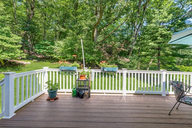 210 Bulsontown Rd, Stony Point, NY 10980 - wooden deck featuring a yard