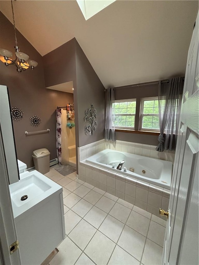 bathroom with tasteful backsplash