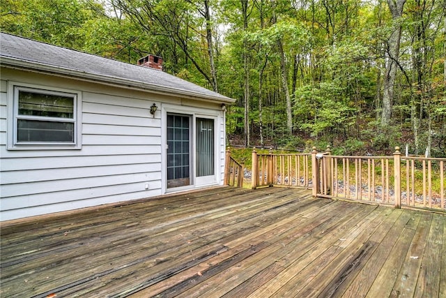 view of wooden terrace