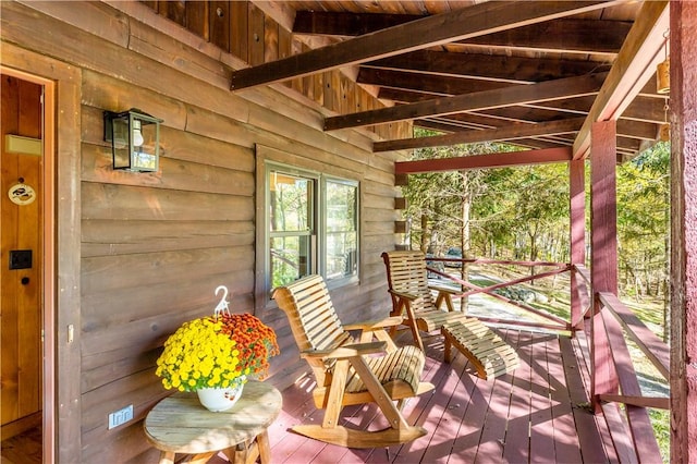 view of patio / terrace featuring a porch