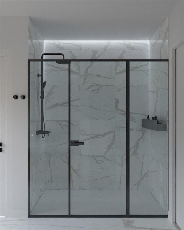 bathroom with an enclosed shower