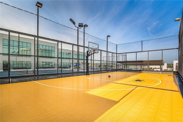 view of basketball court