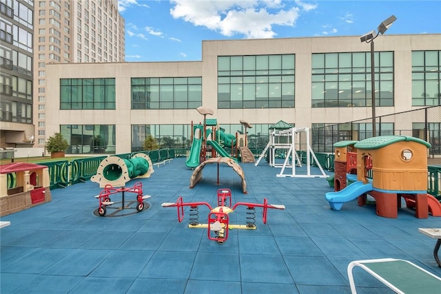 view of play area