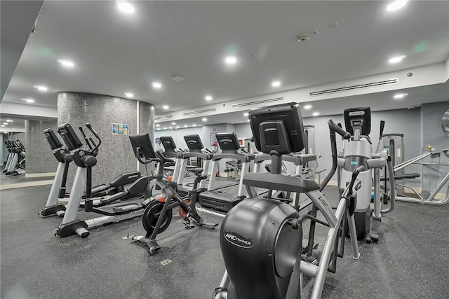 view of workout area