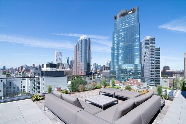 view of patio featuring an outdoor hangout area