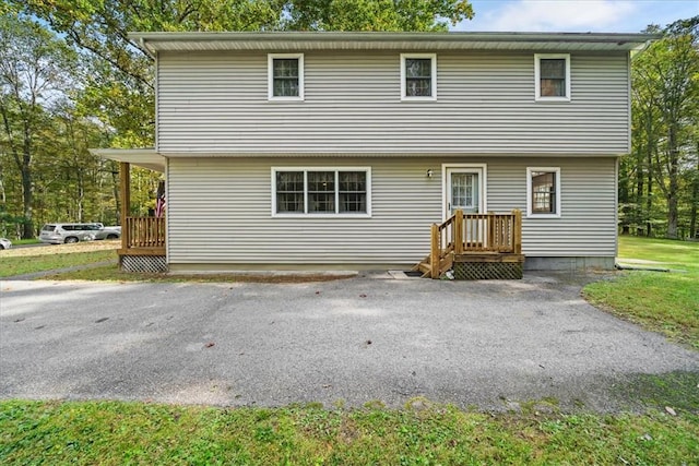 view of rear view of property