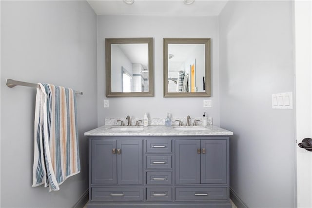 bathroom with vanity