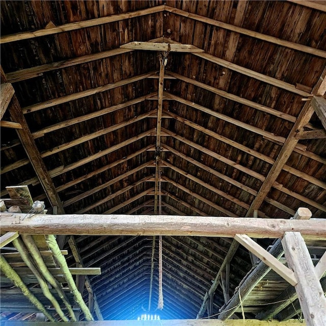 view of attic