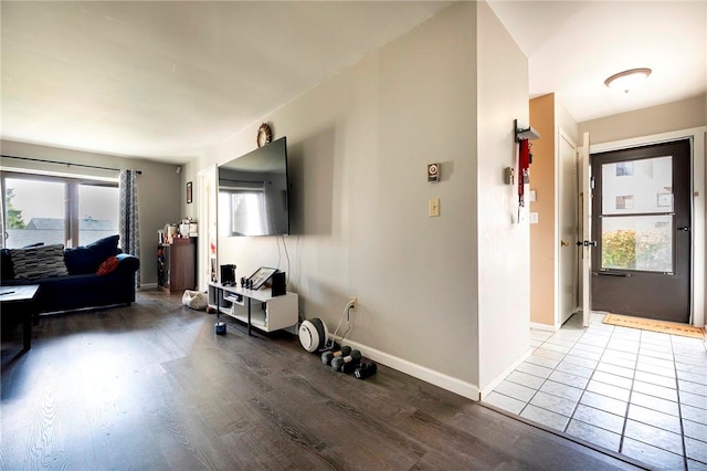 interior space featuring hardwood / wood-style flooring