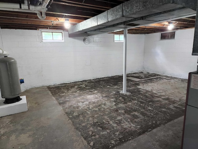 view of basement