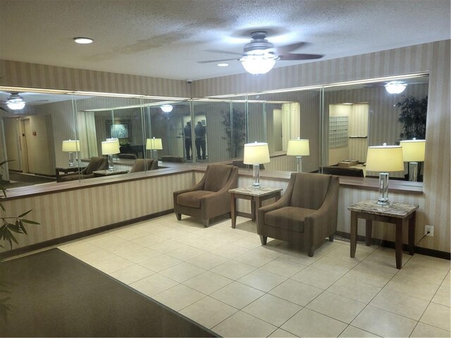 245 Rumsey Rd Unit 7B, Yonkers, NY 10701 - community lobby featuring wallpapered walls and a textured ceiling