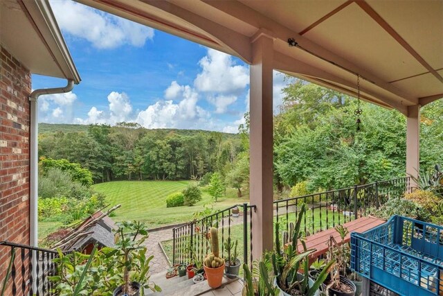 view of balcony