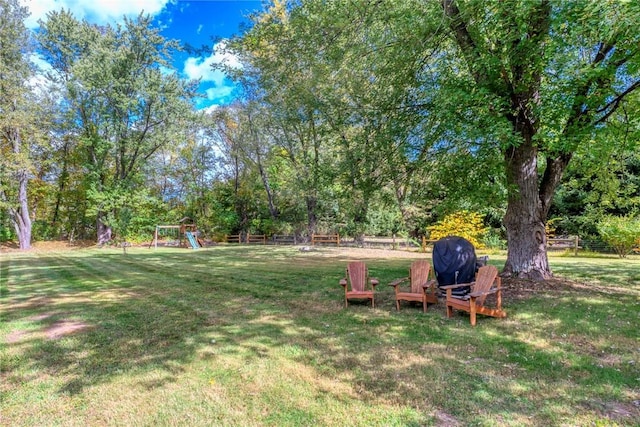 179 Grove St, Tillson, NY 12486 - view of grassy yard with a playground