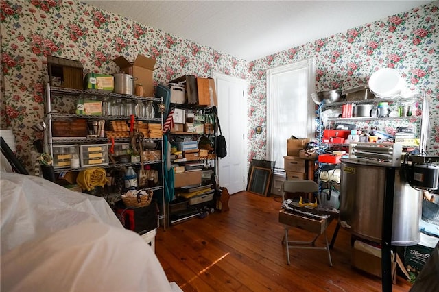 interior space featuring hardwood / wood-style flooring