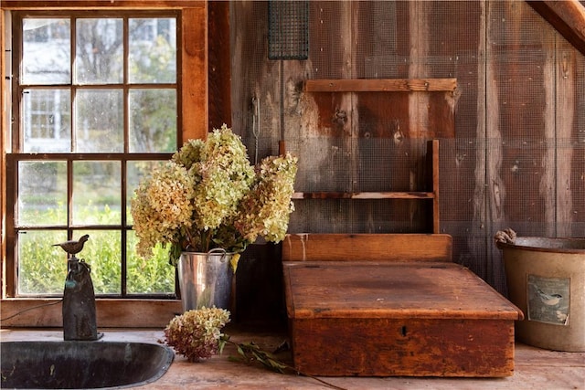 interior details with sink