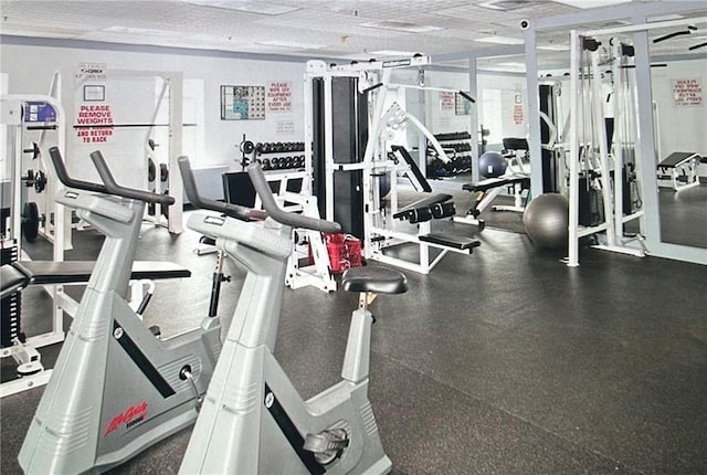 view of workout area