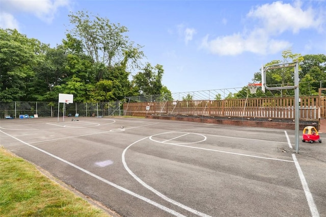 view of sport court