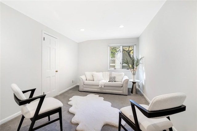 living room with carpet floors