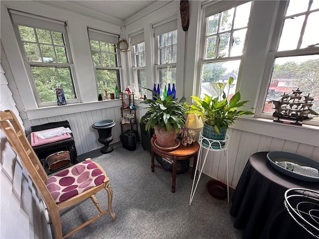 view of sunroom