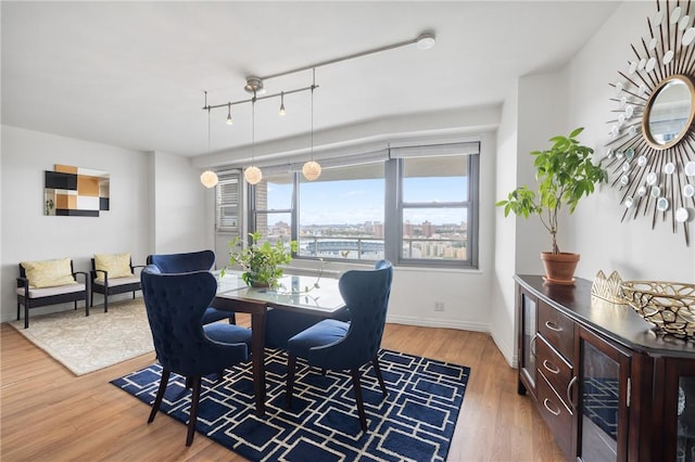 dining room featuring hardwood / wood-style flooring